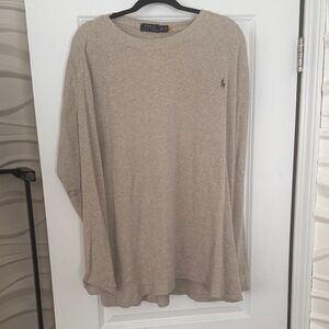 Polo by Ralph Lauren Men's Tan Crewneck Sweater